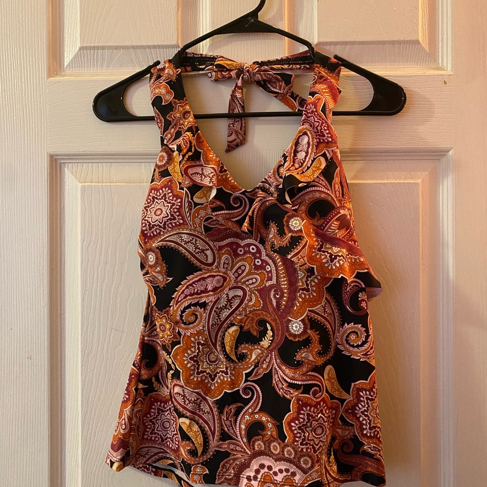 Swimsuit Halter Top - Paisley